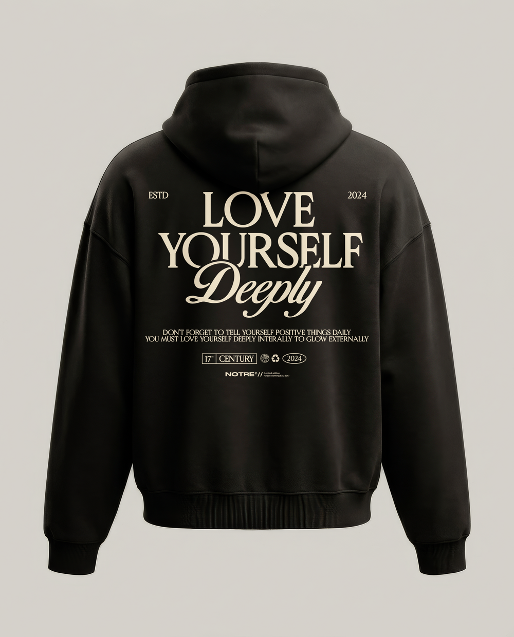 Felpa Hoodie Notre Love Yourself W24 24H EXPRESS SHIPMENT