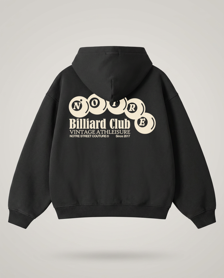 Zip Hoodie Notre Billiard Club W24 24H EXPRESS SHIPMENT