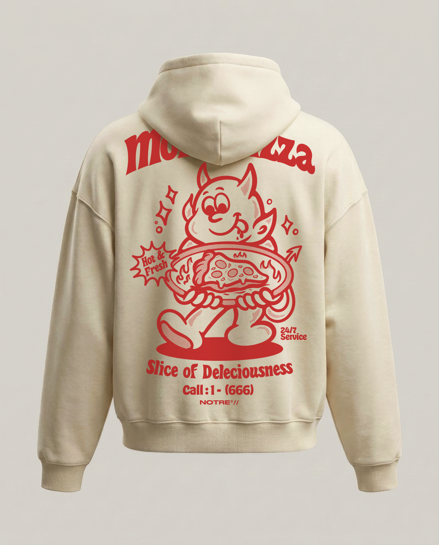 Felpa Hoodie Notre More Pizza 666 24H EXPRESS SHIPMENT