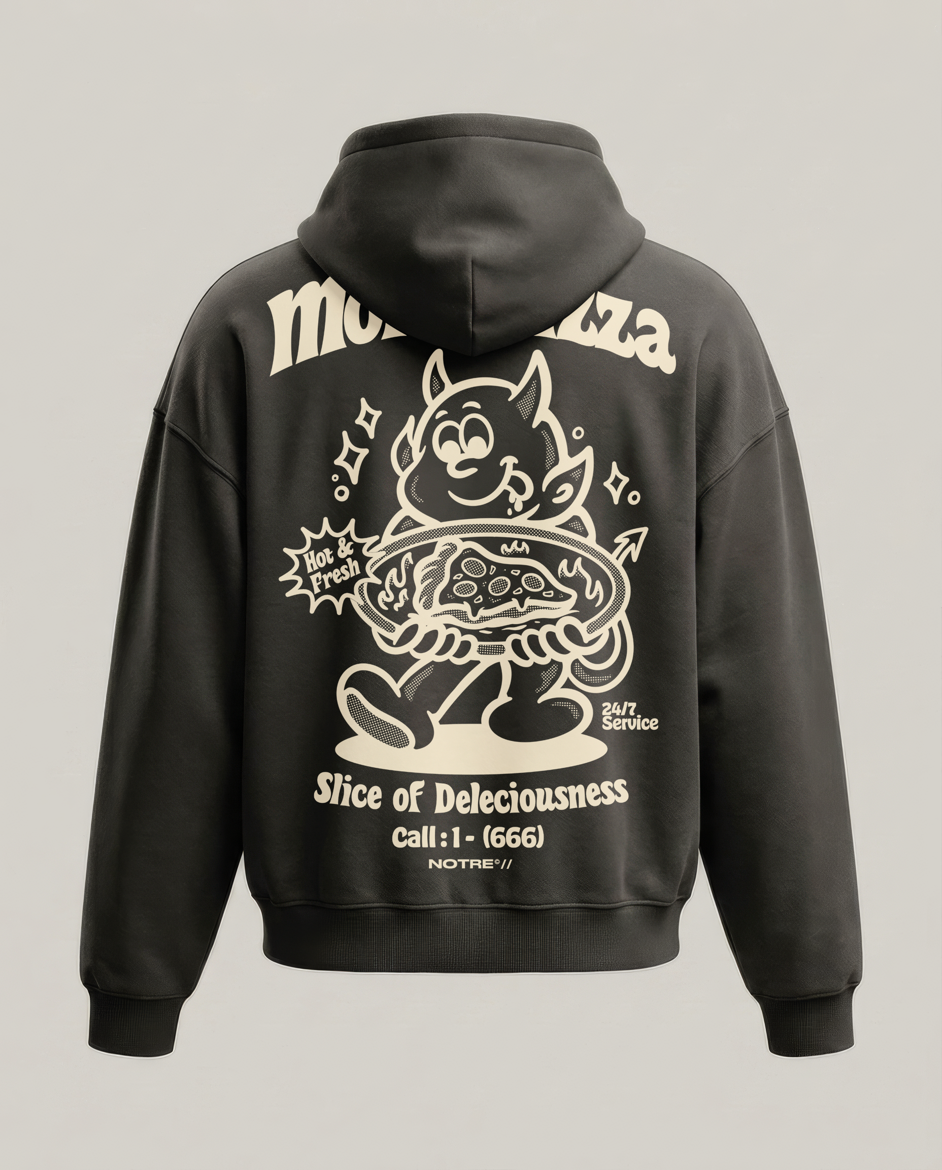 Felpa Hoodie Notre More Pizza 666 24H EXPRESS SHIPMENT