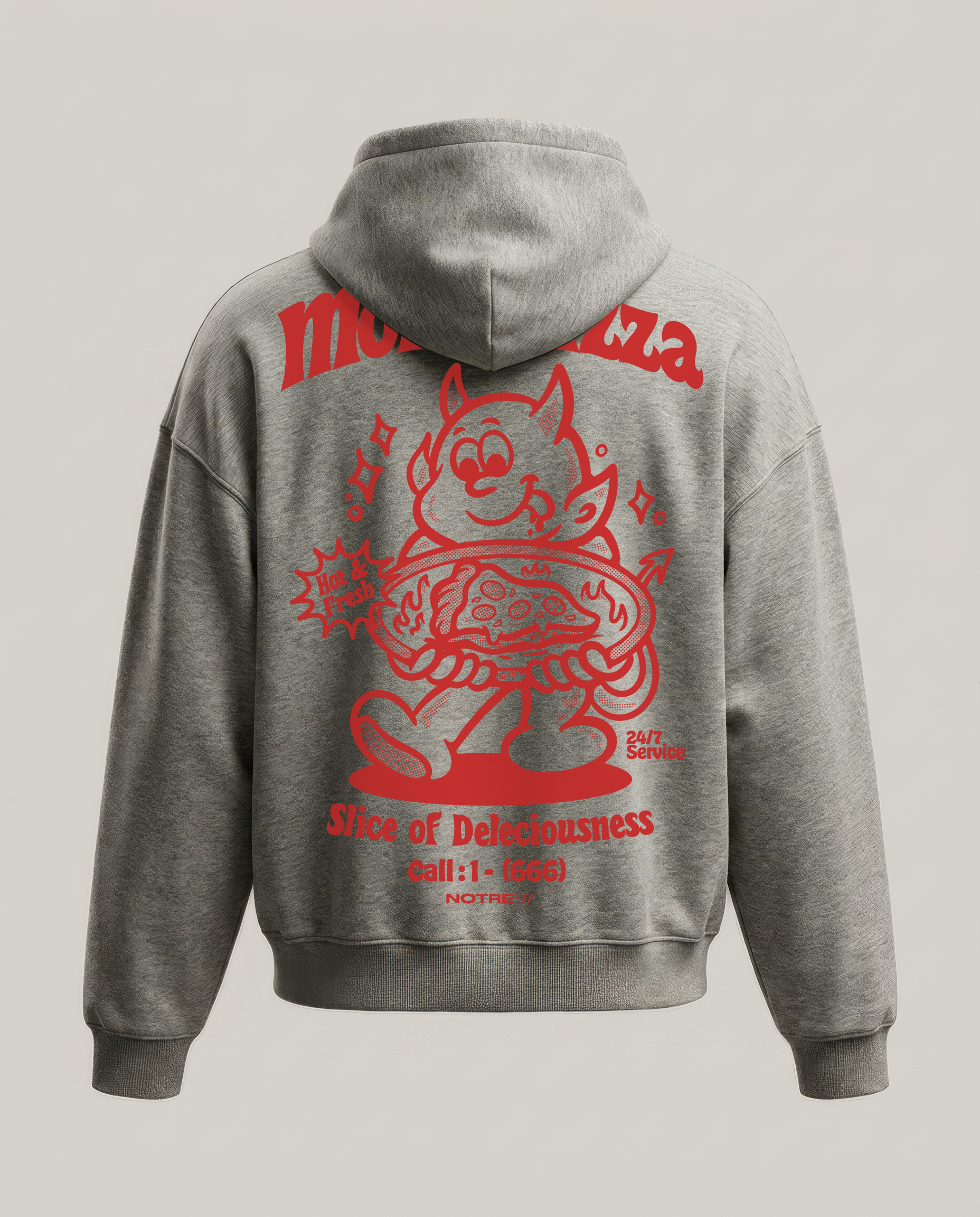 Felpa Hoodie Notre More Pizza 666 24H EXPRESS SHIPMENT