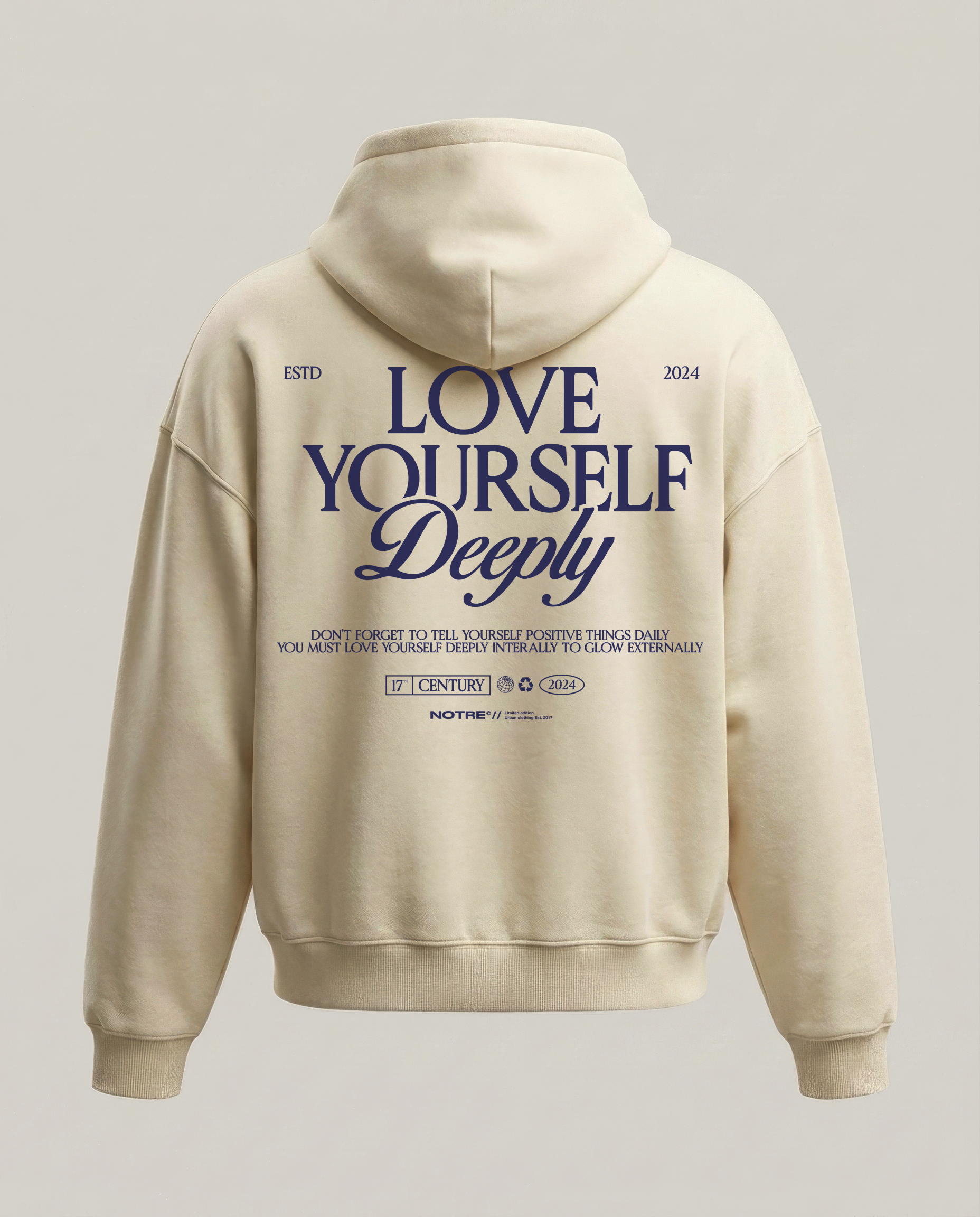 Felpa Hoodie Notre Love Yourself W24 24H EXPRESS SHIPMENT