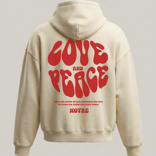 Felpa Hoodie Notre Love & Peace 24H EXPRESS SHIPMENT