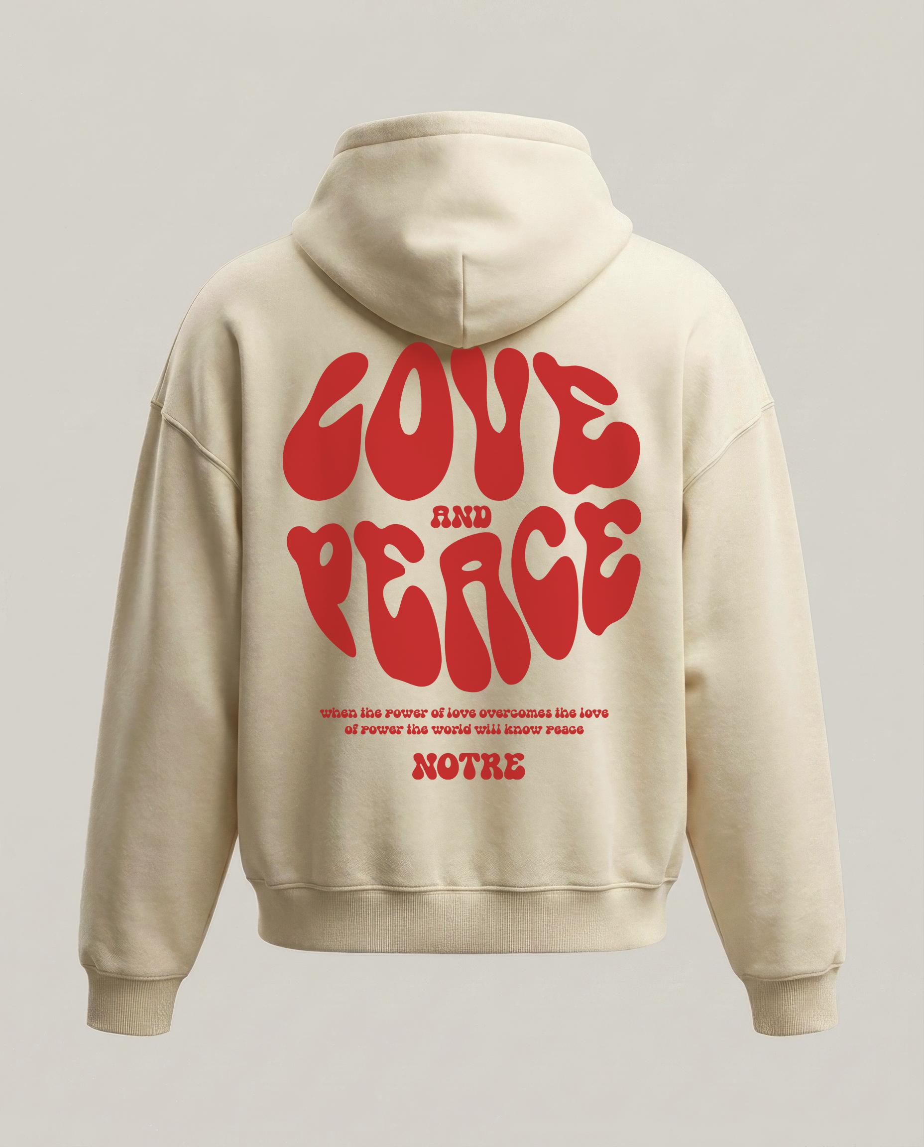 Felpa Hoodie Notre Love & Peace 24H EXPRESS SHIPMENT