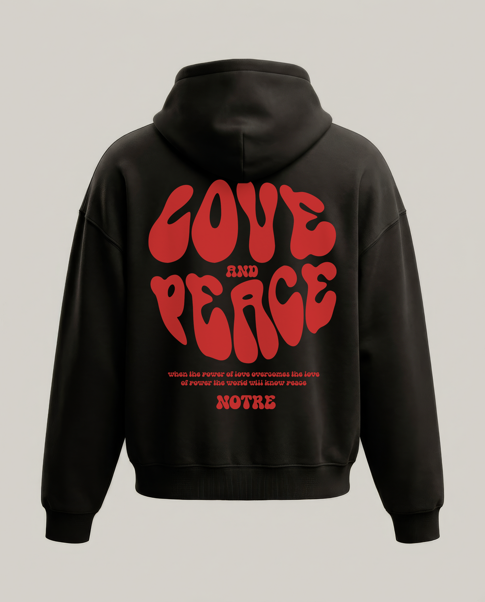 Felpa Hoodie Notre Love & Peace 24H EXPRESS SHIPMENT