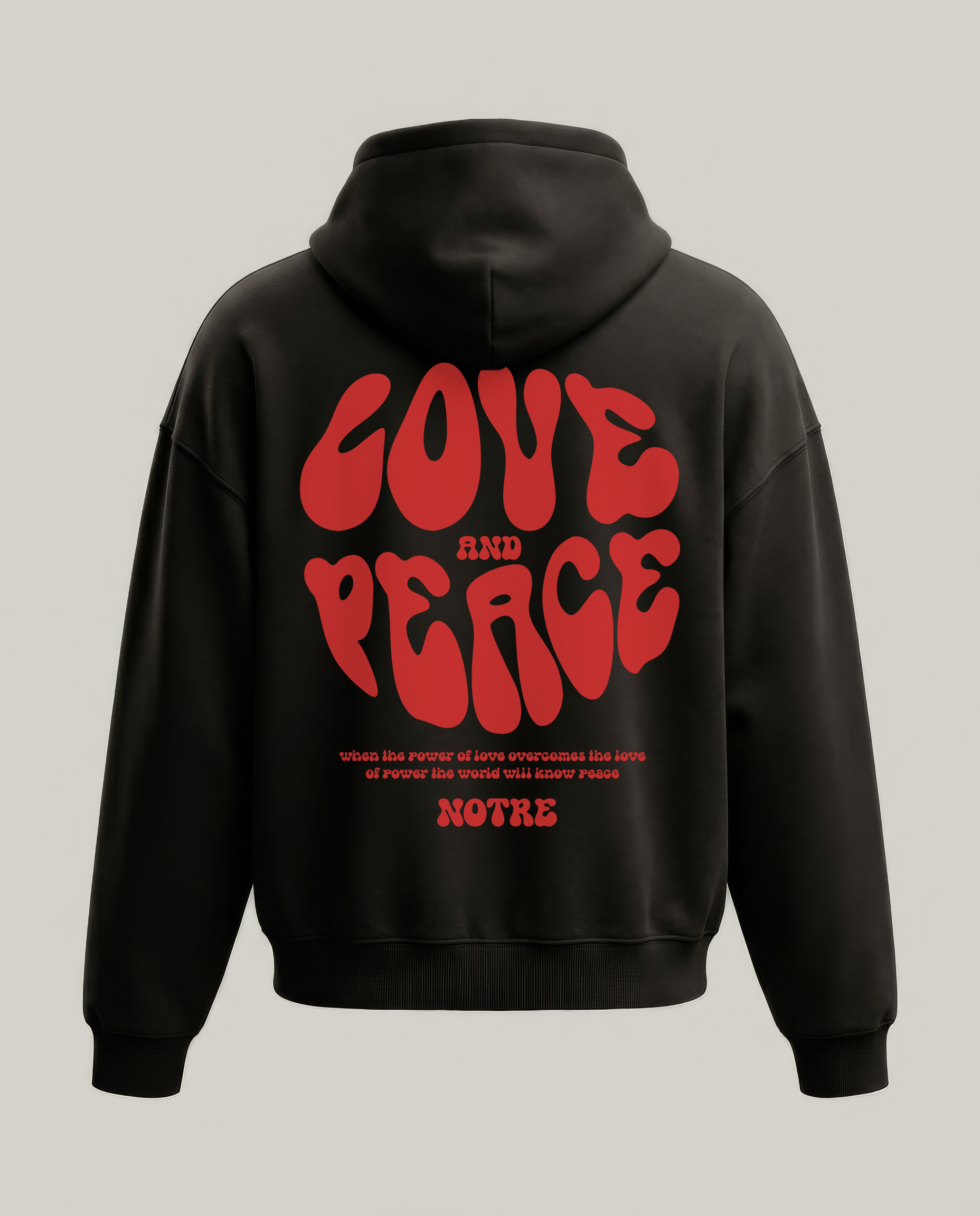 Felpa Hoodie Notre Love & Peace 24H EXPRESS SHIPMENT