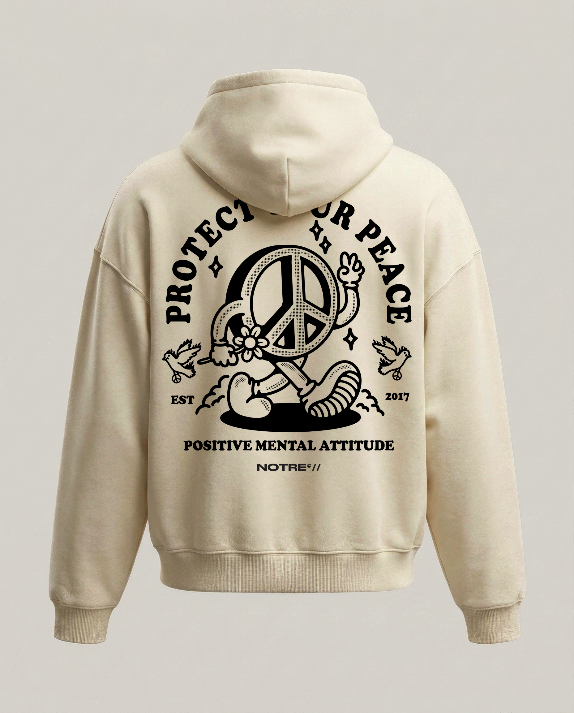 Felpa Hoodie Notre Protect Peace 24H EXPRESS SHIPMENT