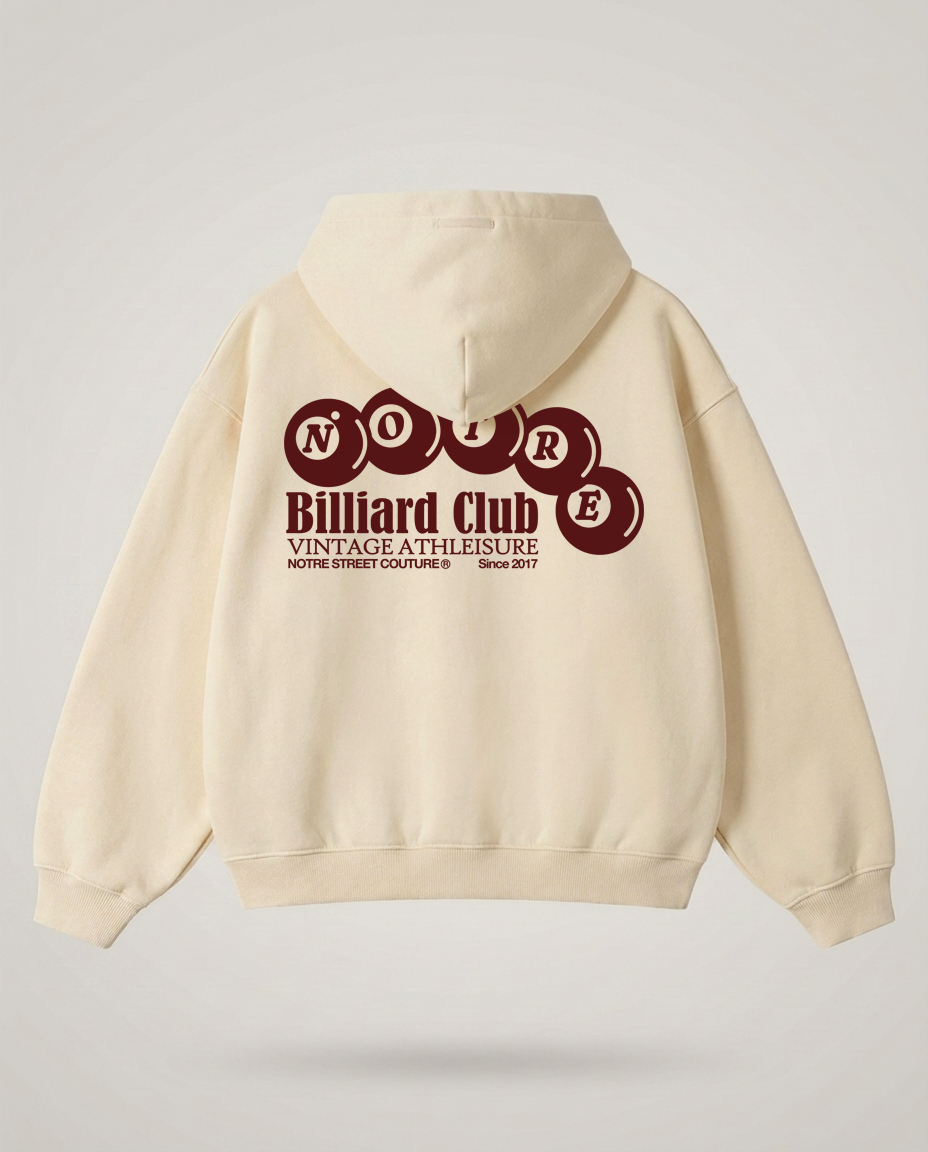 Zip Hoodie Notre Billiard Club W24 24H EXPRESS SHIPMENT