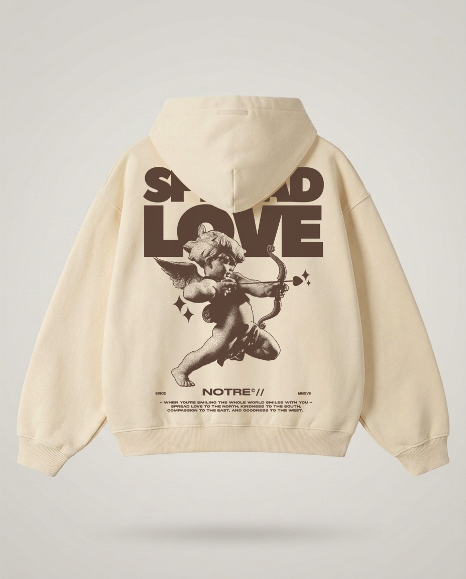 Zip Hoodie  Notre Spread Love 24H EXPRESS SHIPMENT