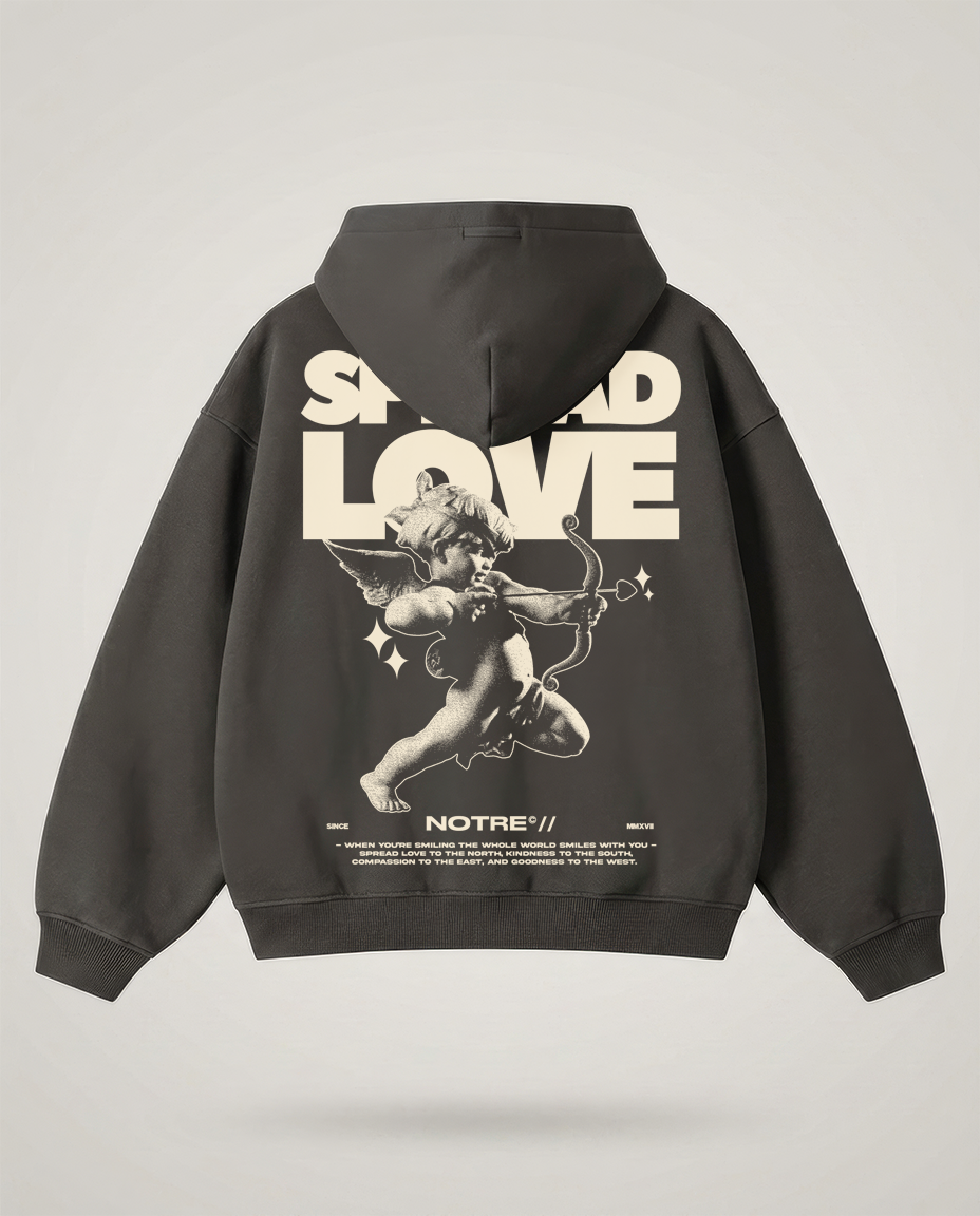 Zip Hoodie  Notre Spread Love 24H EXPRESS SHIPMENT