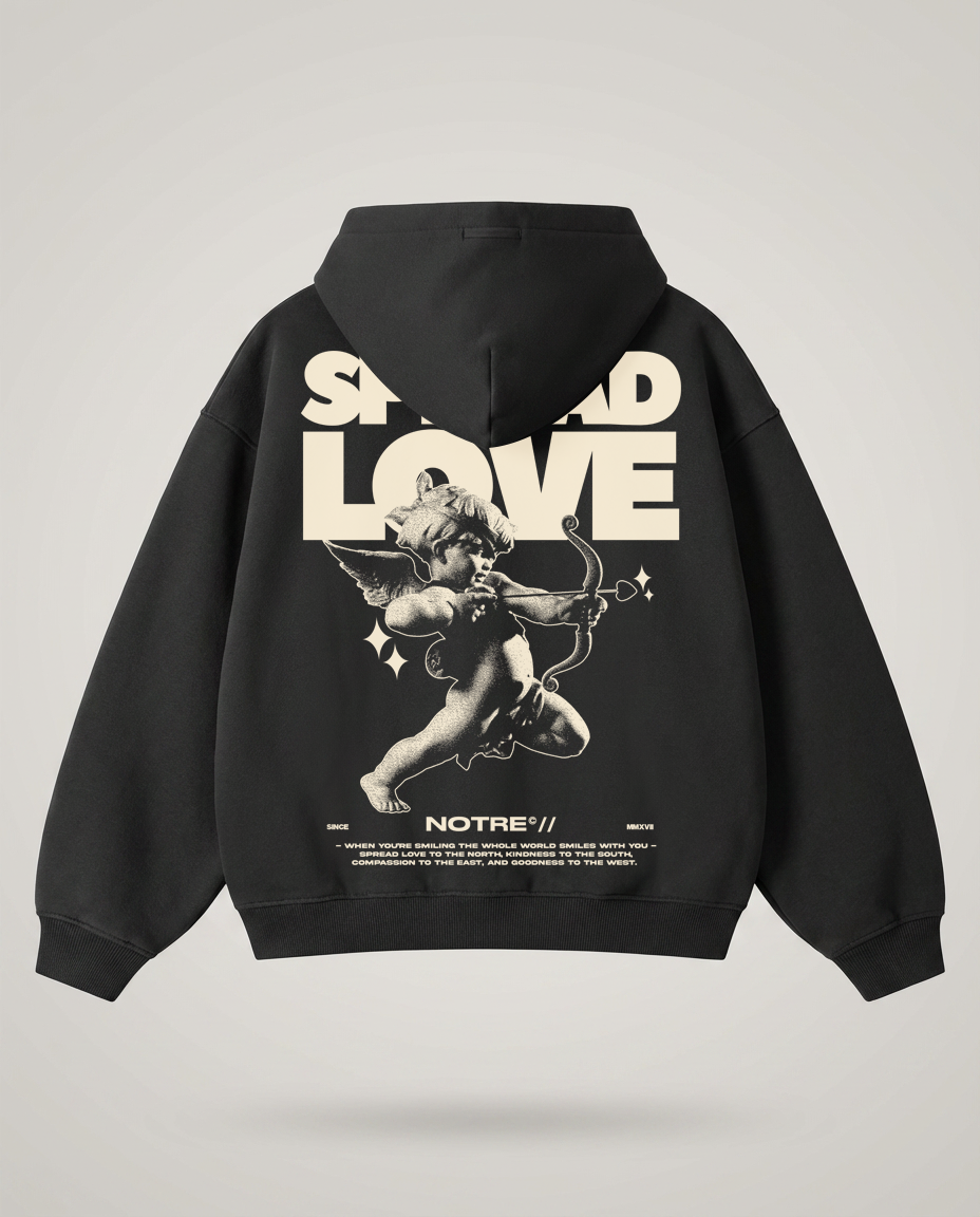 Zip Hoodie  Notre Spread Love 24H EXPRESS SHIPMENT