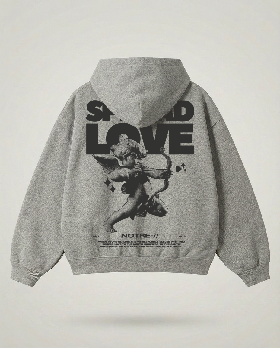 Zip Hoodie  Notre Spread Love 24H EXPRESS SHIPMENT