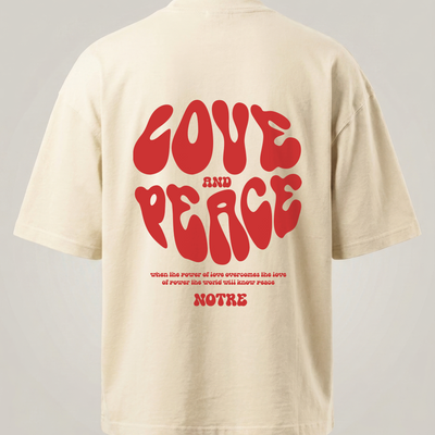 T-shirt Notre Love & Peace 24H EXPRESS SHIPMENT